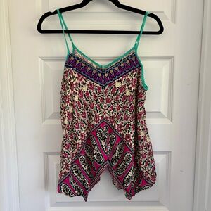 Flying Tomato Multicolor Floral Tank Top